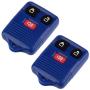 Key Fob fits 1998-2016 Ford Lincoln Mercury Mazda Keyless Entry Remote (Blue), Set of 2