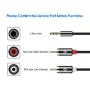 Rankie 3.5mm to 2-Male RCA Adapter Audio Stereo Cable, 6 Feet Rankie 3.5mm to 2-Male RCA Adapter Audio Stereo Cable, 6 Feet
