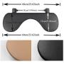 FUZADEL Desk Extender Ergonomic Keyboard Shelf Elbow Rest for Desk Keyboard Tray Armrest Wrist Rest Keyboard Mount Under Desktop Keyboard Tray