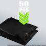 Poly mailers 6x9 Poly Bags 6 x 9. Mailers 3.2 mil. Pack of 50 Black Bags by Amiff. Black Poly envelopes. Self Sealing Mailer. Packaging & Shipping envelopes.