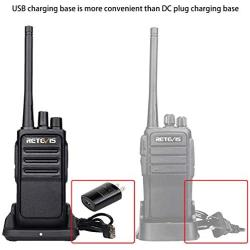 Retevis RT17 2 Way Radios Walkie Talkie Long Range,Two Way Radio with Earpiece,1200mAh Replaceable Rechargeable Battery,USB Charger Base,Commercial Retail Security(10 Pack)