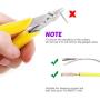 Swpeet 5Pack Precision Electronic Wire Flush Cutters Kit, 5 Inch Micro Shear Wire Cutters Wire Cutting Pliers Side Cutters Pliers Electronic Cutting Pliers Side Cutting Pliers for Cutting Needs