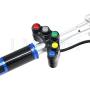 LMoDri 7 Function Motorcycle Switch Motorbike Handlebar Switches For Headlight Indicator Horn Aluminum Alloy Universal Scooter Trike Multifunction DIY
