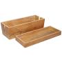 Deal for The Day - abhandicrafts 13x5 Inches Wooden Magnetic Cable Organizer, Desktop Cord Management Box, Large Storage Holder for Desk, TV, Computer, USB Hub, Cover and Hide Power Strips & Cords