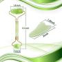 Jade Roller, Gua Sha Tools, Jade Roller for Face, Gua Sha Scrapping Tool -Deluxe Facial Massager for Brighter Skin, Natural Anti Aging Therapy, Eye Roller - Quarts Roller - Skin Rollers, Best SPA Tool