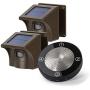 eMACROS 1/2 Mile Long Range Solar Wireless Driveway Alarm Outdoor Weather Resistant Motion Sensor & Detector-Security Alert System-Monitor & Protect Outside Property,No Need to Replace Battery