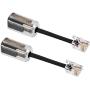 Telephone Cord Detangler, Uvital Anti-Tangle Telephone Handset Cable 360 Degree Rotating Landline Swivel Cord Untangler Black (2 Pack)