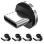 Magnetic Connector Tips Head for Type C Android Devices (5 Pack), Terasako Magnetic Phone Cable Adapter for Samsung Galaxy S8 S8 Plus, Google Pixel/Pixel XL, Nexus 6P/5X, OnePlus