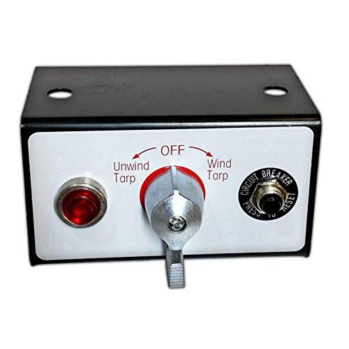 ALL TRUCK PRODUCTS TARP Motor Rotary Switch KIT w/Circuit Breaker and Indicator Light 12VDC 50 Amps
