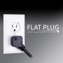 GE 6-Outlet Power Strip, 7 Ft Cord, Flat Plug, 120VAC, 15A, 1800W, Black, 37816