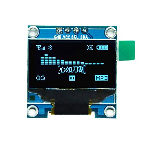 HiLetgo 0.96'' I2C IIC SPI Serial 128X64 OLED LCD Display 4 Pin Font Color Blue