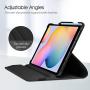 Fintie Rotating Case for Samsung Galaxy Tab S6 Lite 10.4 2020 Model SM-P610 (Wi-Fi) SM-P615 (LTE), [Built-in S Pen Holder] 360 Degree Swivel Stand Cover Auto Sleep/Wake, Black