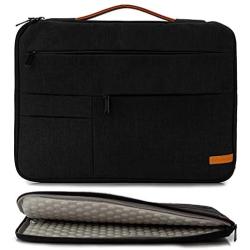 KINGSLONG 15 15.6 Inch Laptop Sleeve Case Bag, Slim Lightweight Laptop Computer Notebook Ultrabooks Carrying Case Handbag Cover for Men Women Fit for Acer Dell Lenovo HP Toshiba ect, Black