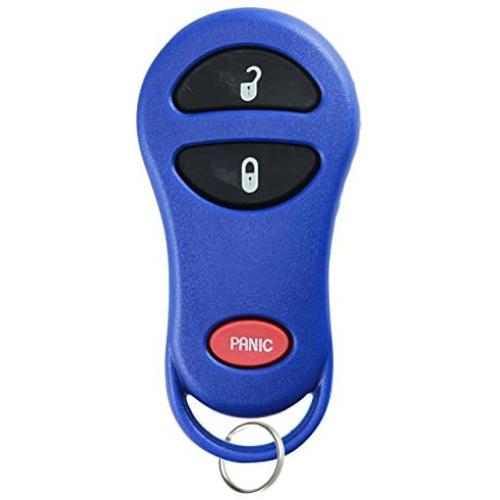 KeylessOption Keyless Entry Remote Control Car Key Fob Replacement for GQ43VT17T, 04686481 -Blue