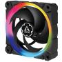 ARCTIC BioniX P120 A-RGB (Bundle 3 pc, incl. A-RGB Controller) - 120 mm Pressure-Optimised Fan with A-RGB, PWM, Cooler, Fluid Dynamic Bearing, 400-2300 RPM - Black