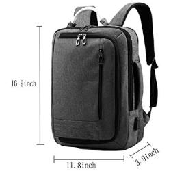 Laptop Backpack 15.6 inch，Travel Computer Bag with USB Charging Port,Water Resistant School Laptop Bags for Women and Men