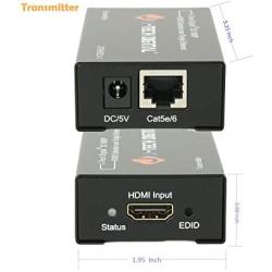 J-Tech Digital HDMI Extender By Single Cat 5E/6 Full Hd 1080P With Deep Color, EDID Copy, Dolby Digital/DTS