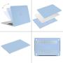 MOSISO Compatible with MacBook Pro 15 inch Case 2019 2018 2017 2016 Release A1990 A1707 with Touch Bar, Plastic Hard Shell Case & Keyboard Cover & Screen Protector & Storage Bag, Airy Blue MOSISO Compatible with MacBook Pro 15 inch Case 2019 2018 2017 2016 Release A1990 A1707 with Touch Bar, Plastic Hard Shell Case & Keyboard Cover & Screen Protector & Storage Bag, Airy Blue