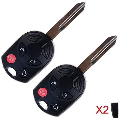 ECCPP Replacement fit for Uncut Keyless Entry Remote Key Fob Ford Flex/Focus/Fusion OUCD6000022 (Pack of 2)