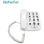 HePesTer P-02 Amplified Large Button Corded Phone for Senior Home Landline Telephone Wall Mountable Elderly Phones for Low Vision(White) HePesTer P-02 Amplified Large Button Corded Phone for Senior Home Landline Telephone Wall Mountable Elderly Phones for Low Vision(White)