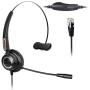 Office Headset Headphones + Adjustable Volume + Mute Control for Cisco IP Telephone 7940 7960 7970 7962 7975 7961 7971 7960 8841 M12 M22 and All Series