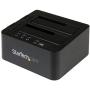 StarTech.com USB 3.1 (10Gbps) Hard Drive Duplicator Dock for 2.5'' & 3.5'' SATA SSD HDD + 4Kn - USB/ USB-C [Thunderbolt 3 Compatible] Cloner (SDOCK2U313R),Black