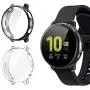 [2 Pack] Screen Protector Case for Samsung Galaxy Active 2 44mm, All-Around TPU Anti-Scratch Flexible Case Soft Protective Bumper Cover for Samsung Galaxy Watch Active 2. Clear and Black(44mm)