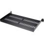 StarTech.com 1U Vented Server Rack Cabinet Shelf - 10in Deep Fixed Cantilever Tray - Rackmount Shelf for 19'' AV/Data/Network Equipment Enclosure with Cage Nuts & Screws - 44lbs capacity (CABSHELFV1U)