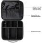 Chomeiu Marble Makeup Bag, Travel Makeup Case with Adjustable Dividers for Cosmetics Tools (Mar-white)