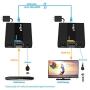 gofanco 394ft 1080p HDMI Extender Over Single CAT6 Ethernet Cable with ESD Protection, Lossless Signal, IR, Very Low Latency – Up to 394ft (120m) Long Range Balun at 1080p (Not 1080i), (HDExt120ESD)