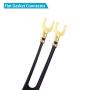 Fancasee (2 Pack Gold Plated) 75 Ohm to 300 Ohm UHF/VHF/FM Matching Transformer Converter Adapter with F Type Female Coax Coaxial Connector Plug Jack for Cable Wire Antenna TV