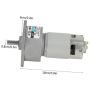 DC12V/24V 35W Mini DC Gear Motor Metal Speed Adjustable Large Torque Motor CW/CCW(12v 600rpm)