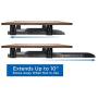 Mount-It! Keyboard Drawer Under Desk with Mouse Platform, Easy-Glide Sliding Under-Counter Computer Keyboard Tray 21 inch Wide