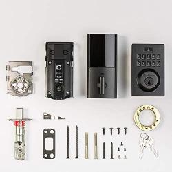 Kwikset CP913CNT-514S Kwikset 913CNT-S SmartCode Contemporary Single Cylinder Touchpad Electronic Deadbolt
