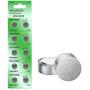 SKOANBE 10PCS AG13 LR44 303 A76 357 SR44 1.5V Battery Button Coin Cell Batteries
