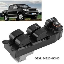 Keenso Window Switch, Master Control Electric Power Car Window Switch for Toyota Fortuner Hilux 2004-2015 Black