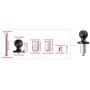 Motorcycle Phone Mount Holder Fit on All Motorcycles With Round Holes 13mm -20mm