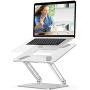 Laptop Stand, EPN Laptop Riser with Heat-Vent to Elevate Laptop, Adjustable Desktop Holder Compatible for MacBook Pro/Air, Surface Laptop, Dell XPS, HP, Samsung and Other 11-17 Inch Notebook
