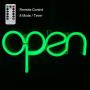 VagaryLight Open Neon Sign Light|Dynamic Mode(Flash)|Remote|Timer|USB|LED Green Open Sign for Business,CBD Dispensary,Massage,Tattoo,Bar,Man Cave,Vapor|Electronic Billboard for Stores(OG8M)