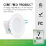 Sunco Lighting 12 Pack 4 Inch Slim LED Downlight, Integrated Junction Box,10W=60W, 650 LM, Dimmable, 6000K Daylight Deluxe, Recessed Jbox Fixture, IC Rated, Simple Retrofit Installation - ETL