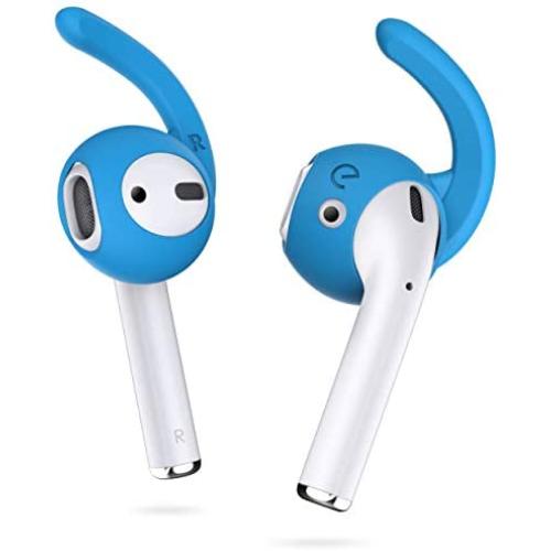 EarBuddyz 2.0 Ear Hooks and Covers Accessories Compatible with Apple AirPods 1 & 2 or EarPods Headphones/Earphones/Earbuds (3 Pairs) (Sky Blue)