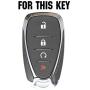 AUTOXBERT Silicone Key Cover Remote Case for Chevrolet Camaro Cruze Malibu Sonic Volt