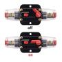 JIAKUPA 12V-24V DC 10A Fuse Holder Fuse Inverter with Manual Reset for Car Audio, Stereo Switch and Solar Inverter System