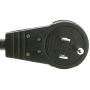 6 Outlet Surge Protector 15A 120V with Flat Rotating Plug 6ft Power cord 3 Prong 6 Outlet Power Strip with 6 Feet Power Cable and 360 Degree Rotating Plug, Black CNE470783
