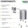 Sunco Lighting 6 Pack 6 Inch Remodel Housing, Air Tight IC Rated Aluminum Can, 120-277V, TP24 Connector Included for Easy Install - UL & Title 24 Compliant