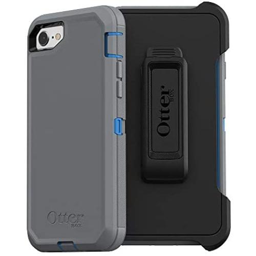 OtterBox Defender Series Case for iPhone SE (2nd gen - 2020) - Marathoner (Cowabunga Blue/Gunmetal Grey)