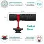 Movo VXR10 Universal Video Microphone with Shock Mount, Deadcat Windscreen, Case for iPhone, Android Smartphones, Canon EOS, Nikon DSLR Cameras and Camcorders - Perfect Camera Microphone, Shotgun Mic