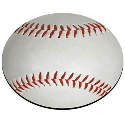 Smooffly Round Mouse Pad Custom,Baseball Design Customized Round Non-Slip Rubber Mousepad Gaming Mouse Pad Size 7.9 x 7.9 x 0.12 Inch
