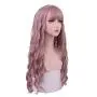 SinRain Long Curly Pink Lolita Wigs For Women Girls (2#)
