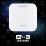 EnGenius EWS357AP WiFi 6 AX1800 2x2 Managed Indoor Wireless Access Point features OFDMA, MU-MIMO, PoE+, WPA3, 1Gbps Port, 1GB RAM, Remote Management (Power Adapter Not Included)